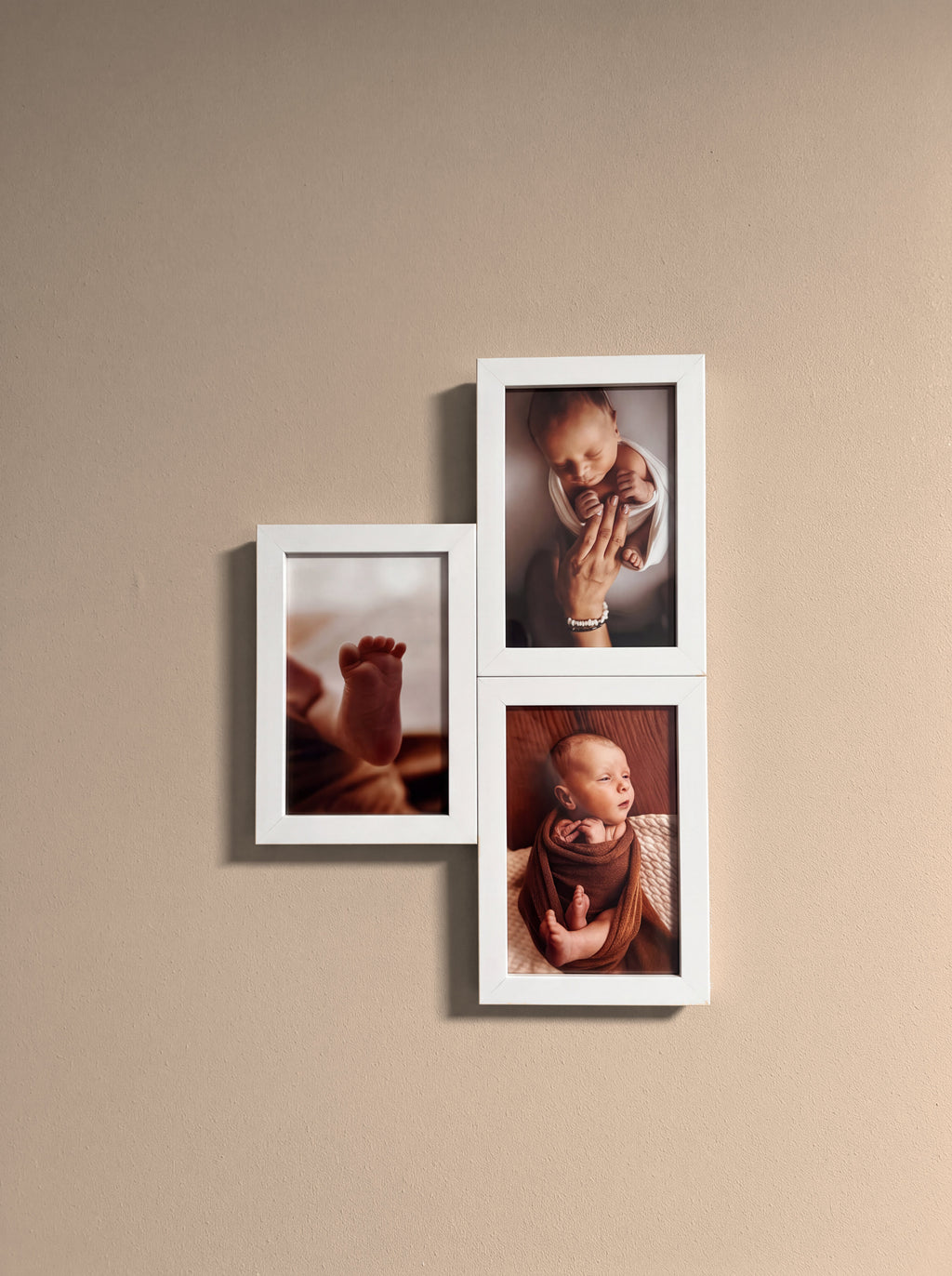 Pack de 3 cadres photo modulables blancs Modulia pour photos 10x15 cm